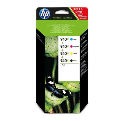 Hp 940XL High Yield Ink Cartridge Black, Yellow, Cyan, Magenta Multipack C2N93AE (package 4 each) Hp 940XL High Yield Ink Cartridge Black, Yellow, Cyan, Magenta Multipack C2N93AE (package 4 each)